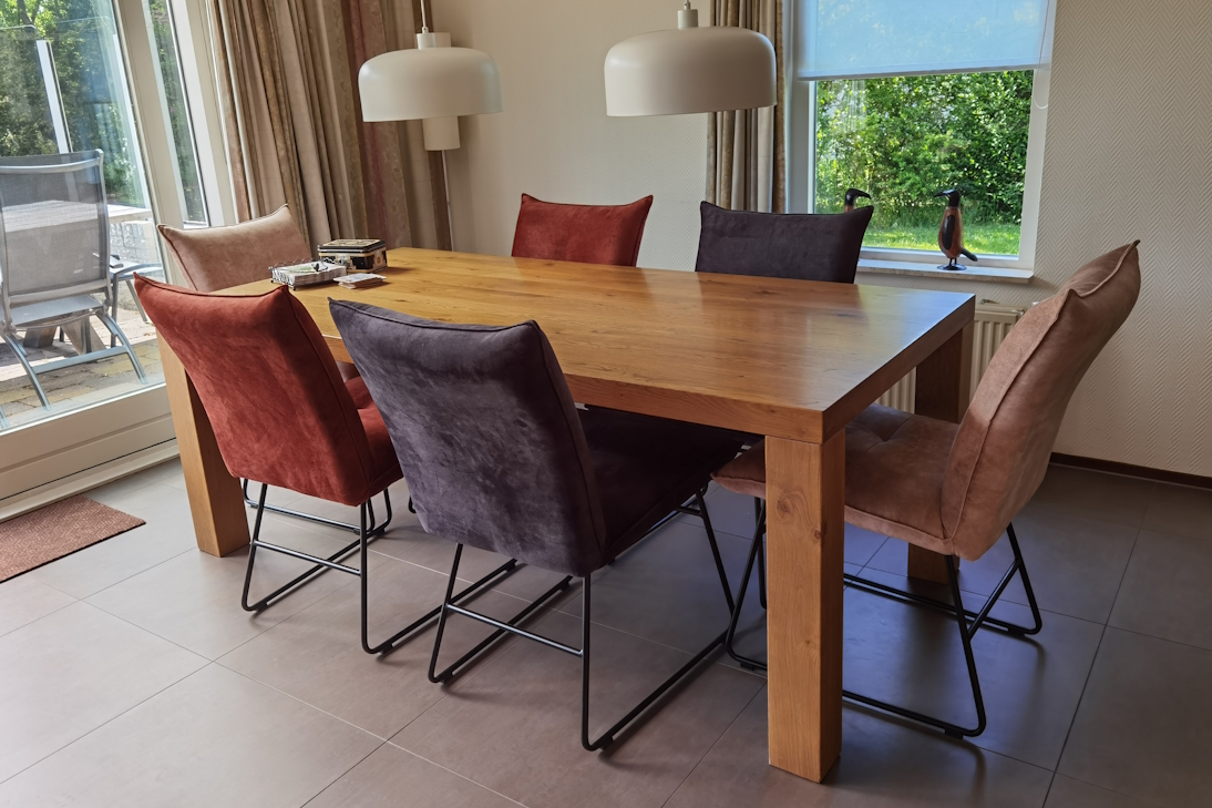 De eethoek met tafel De eethoek met tafel